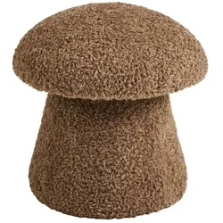 Ebuy24 Gida Pouf Ø45cm Kunstfell braun.
