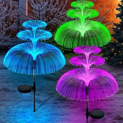 Uplift Essentials Solar Color Changing Jellyfish Garden Lights 3 Layer