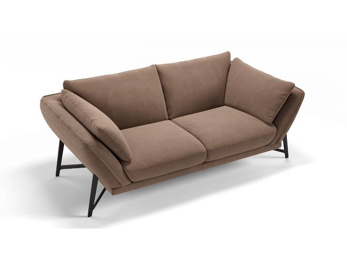 Stoff Sofa 2-Sitzer ESTELLA Hochwertige Luxus Couch