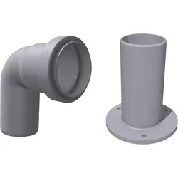 Setrenlo Anschluss-Set für Klo-Entlüftungen Ø 38 mm mit 87° Rohrwinkel