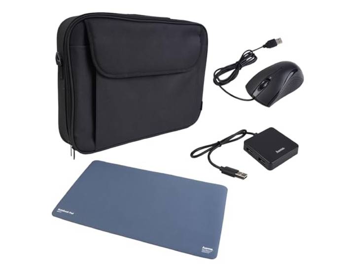 Hama laptop starterset met muismat-uSB-hub beschermhoes