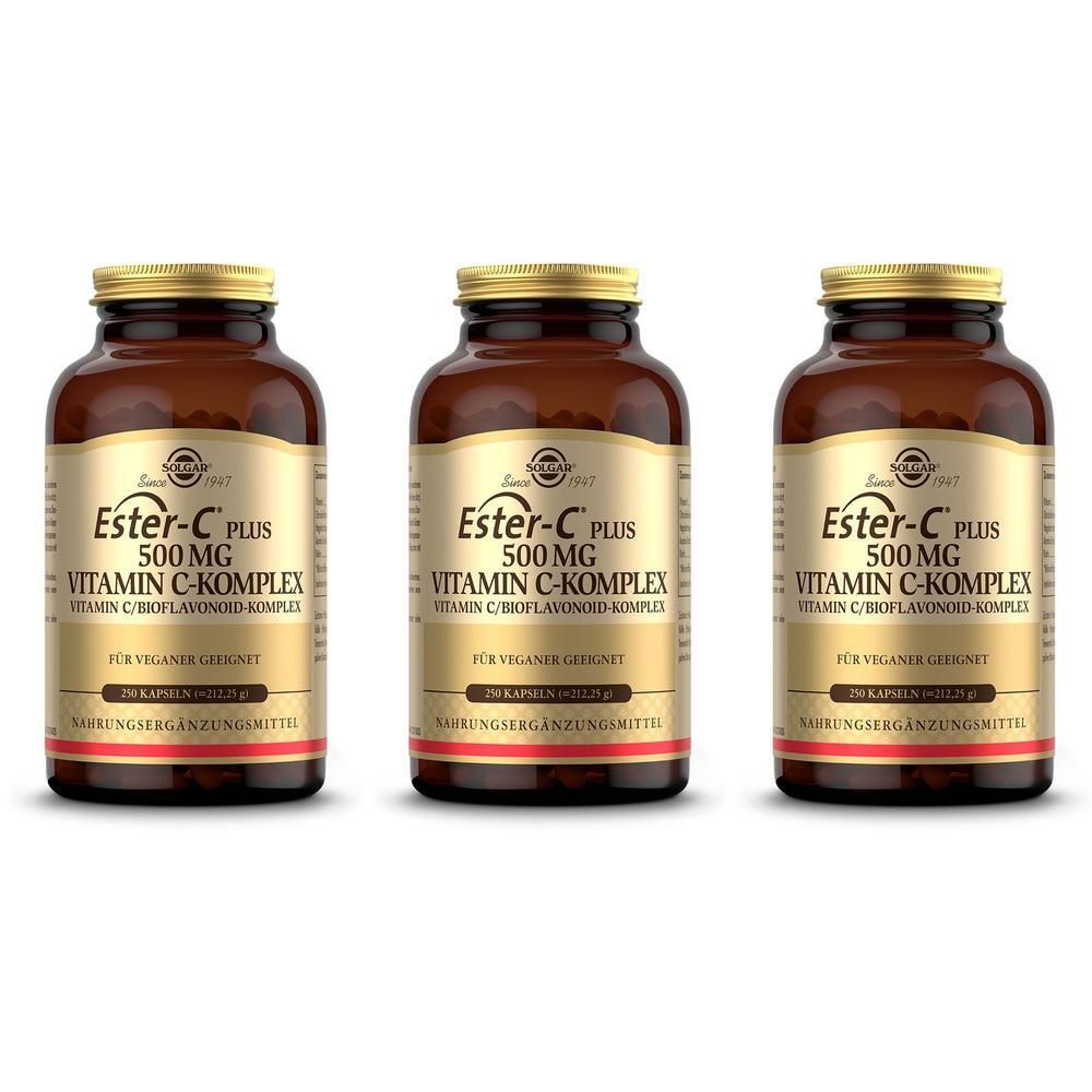Solgar Ester-C Plus 500 mg Kapseln x3 3x250 St