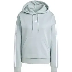 ADIDAS Damen Kapuzensweat ESSENTIALS 3-STREIFEN FLEECE, Größe M in Silber Silber