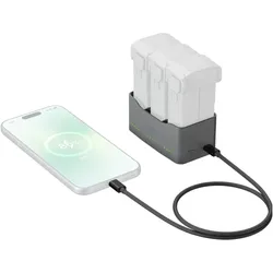 SmallRig 6501 65W Battery Charger for DJI Mini 5 / 4 / 3 Pro (Kamera Akku Ladegerät), Kamera Stromversorgung, Grau