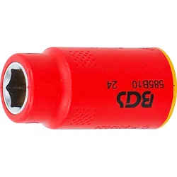 BGS VDE-Steckschlüssel-Einsatz Sechskant | Antrieb Innenvierkant 10 mm (3/8"") | ...