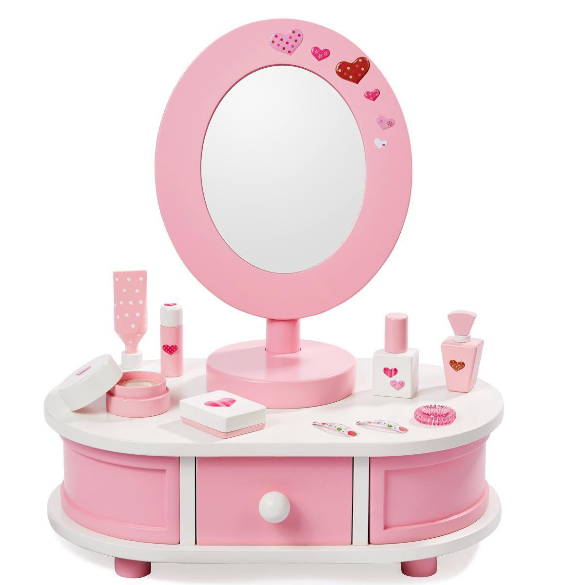 Howa Beauty Center Kaptafel Little Lady met accessoires van hout voor kinderen