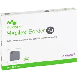 Mepilex Border Ag Schaumverband 10x12,5 cm