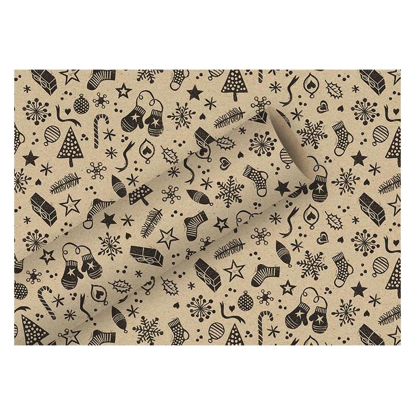 Braun + Company Geschenkpapier-Rolle By Nature Christmas Things (1x) (1459-23607)