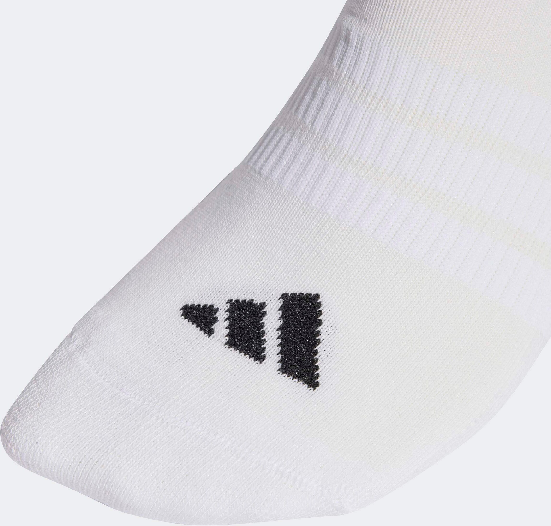 Funktionssocken ADIDAS PERFORMANCE "DÄMPFENDE ESSENTIALS LOW CUT, 3 PAAR", Herren, Gr. XL (46/48), weiß (weiß, weiß, schwarz), Obermaterial: 60% Baumwolle, 37% Polyester, 2% Elasthan, 1% Polyamid, Socken Funktionssocken
