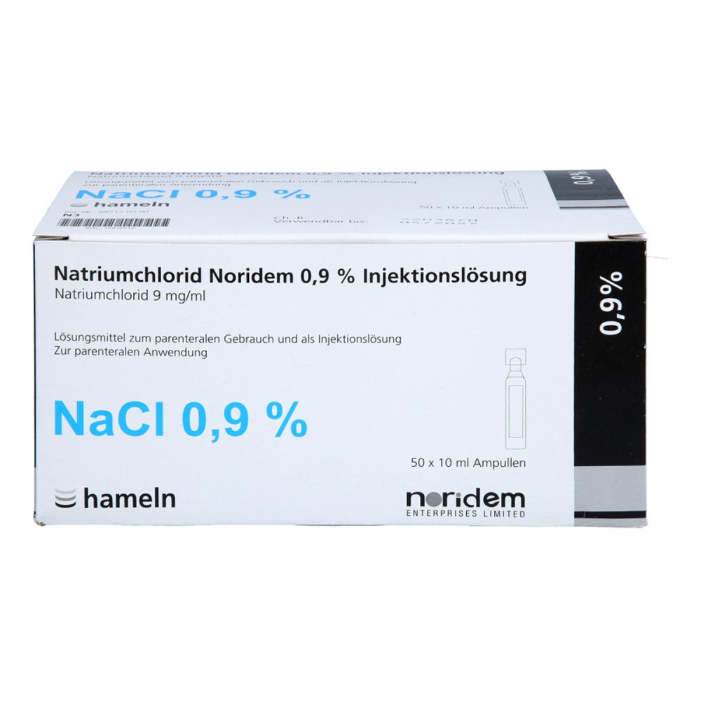 hameln pharma gmbh Natriumchlorid Noridem 0,9% iniecto -lösung Ampullen 16936519