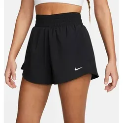 NIKE Damen Shorts W NK ONE DF HR 3IN 2N1 SHORT, Größe XS in Schwarz Schwarz