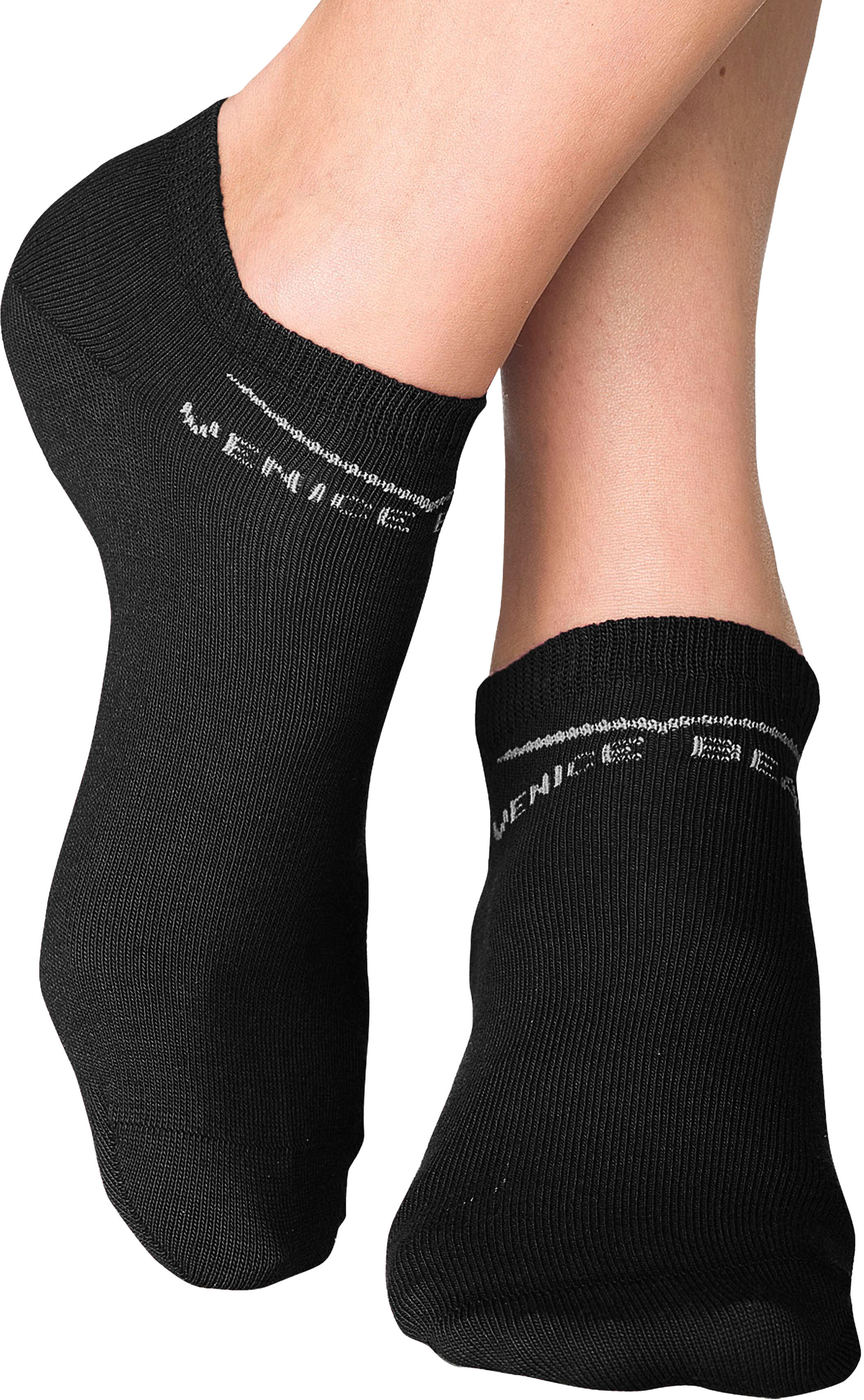 Venice Beach "Damen Kinder Sportsocken, Laufsocken, Kurzsocken" Packung, 6 Stk. tlg. perfekte Passform durch LYCRA-Anteil