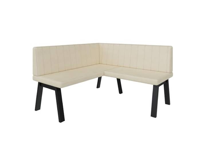 FURNISTAR Eckbank Akiko Metal A - Eckbankgruppe für Ihrem Esszimmer, Küche modern, Sitzecke, Essecke. Perfekt für Küche, Büro und Rezeption. Solide und Starke Verarbeitung. (130x130-Soft18)