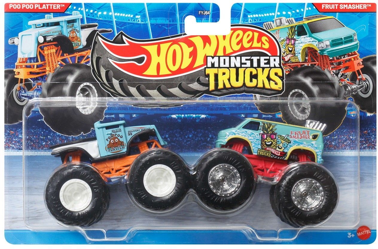 Mattel Hot Wheels Monster Trucks: Poo Poo Platter - Fruit Smasher (JLV89)