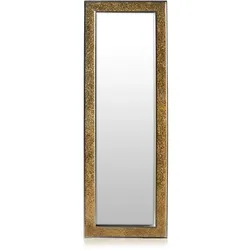 Casa Chic Norwich Spiegel Holzrahmen rechteckig 130 x 45 cm Mosaik-DesignGold