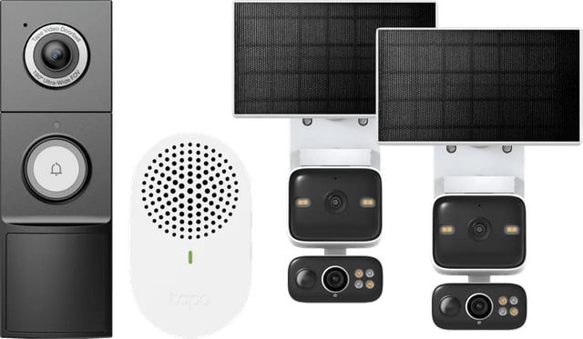 TP-Link Tapo C645D Solar Kit Duo Pack met D235 Smart Battery Camera en Bedrade Deurbel