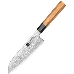 XinZuo - Damast Santoku-Messer - PM8O Zhen Serie