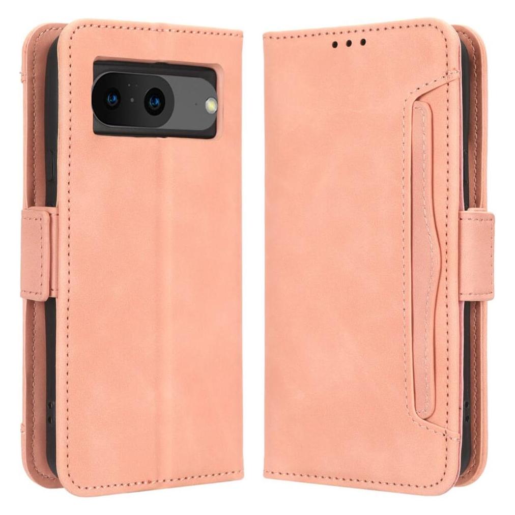 Cover-Discount Google Pixel 8 - Etui mit vielen Kartenfächer rosa (Google Pixel 8) (660138760B)
