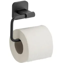 WENKO Toilettenpapierhalter Porto Edelstahl Schwarz