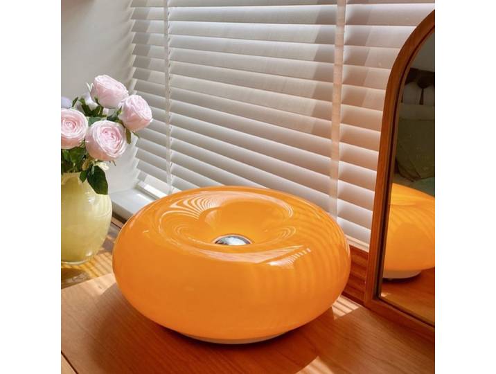 Lampe murale LED nordique, Design créatif en forme de beignet, interrupteur tactile, gradation continue, pour chambre à coucher, salle d'étude, salon, éclairage intérieur