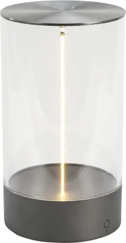 Konstsmide 7848-370 Edison M LED-Akku-Tischlampe Dunkelgrün