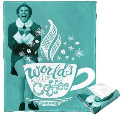 Wb Elf Best Coffee Silk Touch Throw Blanket by The Northwest in O