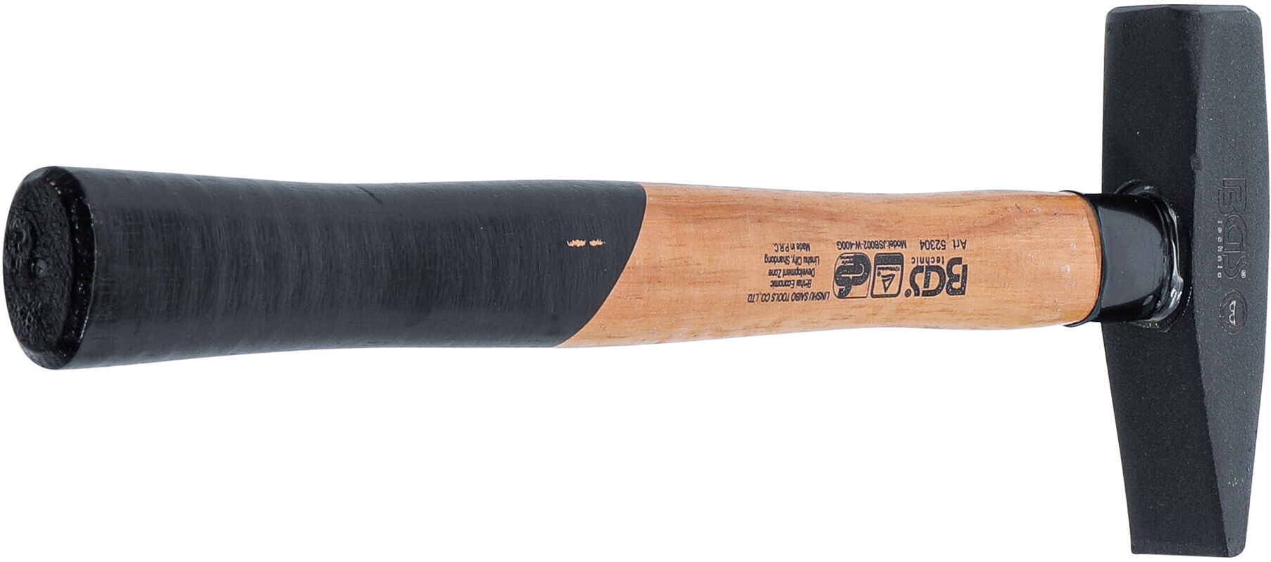 BGS Schlosserhammer 52304, Hickory-Stiel, DIN 1041, 400 g ; BGS technic)