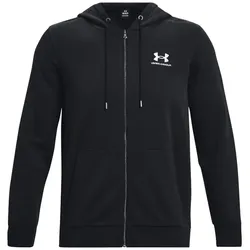 UNDER ARMOUR Essential Fleece Kapuzenjacke Herren 001 - black/white L