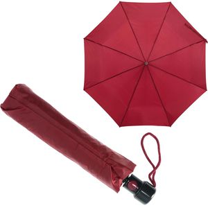 Böttcher-AG Regenschirm Prima, burgund, Auf-Automatik, Ø 96 cm, 28 cm, Taschenschirm