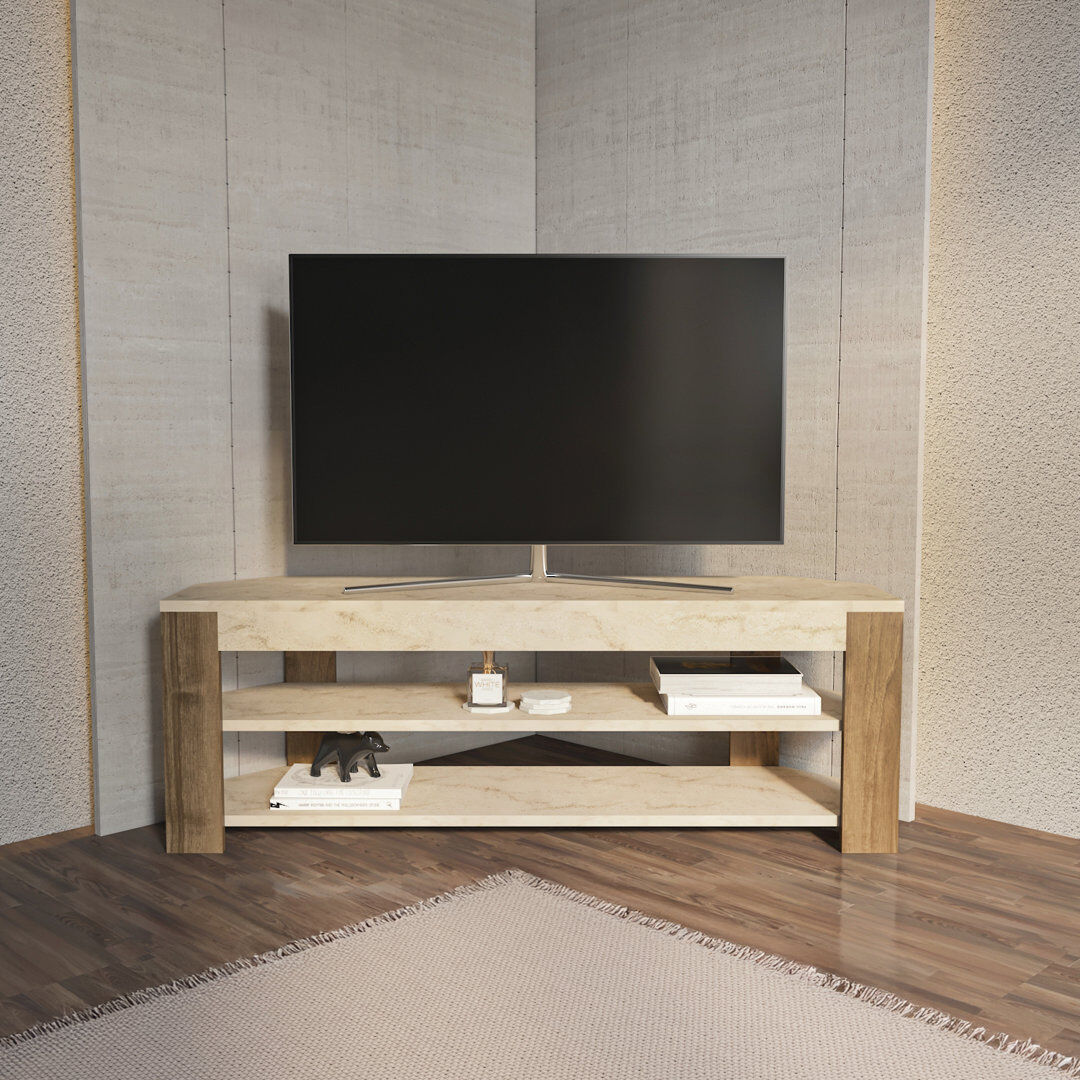 Metro Deltina Corner TV Stand for Tv's up to 50'' Brown 50"