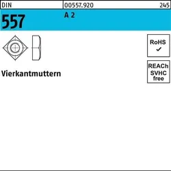 Vierkantmutter DIN 557 M8 A 2 100 Stück