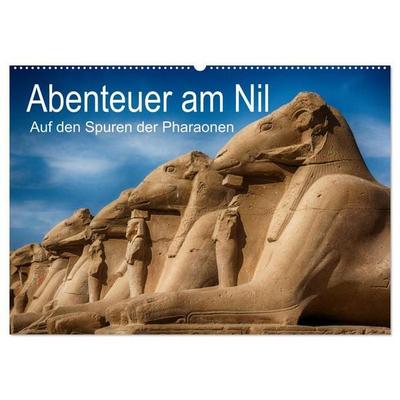 Abenteuer am Nil. Auf den Spuren der Pharaonen (Wandkalender 2026 DIN A2 quer), CALVENDO Monatskalender