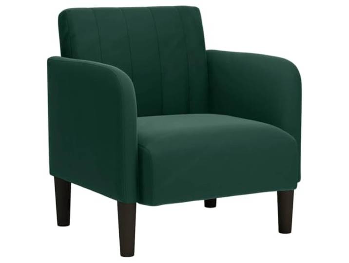 Heofavd Sessel Samt Dunkelgrün 68x68x70cm Polstersessel mit Armlehne