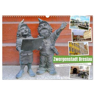 Zwergenstadt Breslau (Wandkalender 2027 DIN A3 quer), CALVENDO Monatskalender