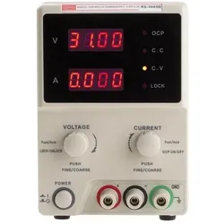 RS PRO Digital Labornetzgerät 150W, 0-30V / 0-5A, Labornetzgerät, Schwarz