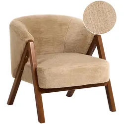 SESSEL Webpelz Beige Skei