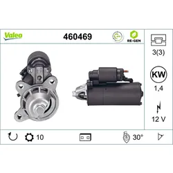 Starter VALEO 460469 für Ford Escort VI Turnier Fiesta IV Courier