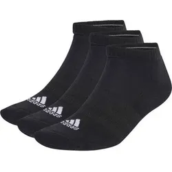 ADIDAS Herren Socken Cushioned Low-Cut, 3 Paar, Größe 34-36 in Schwarz Schwarz