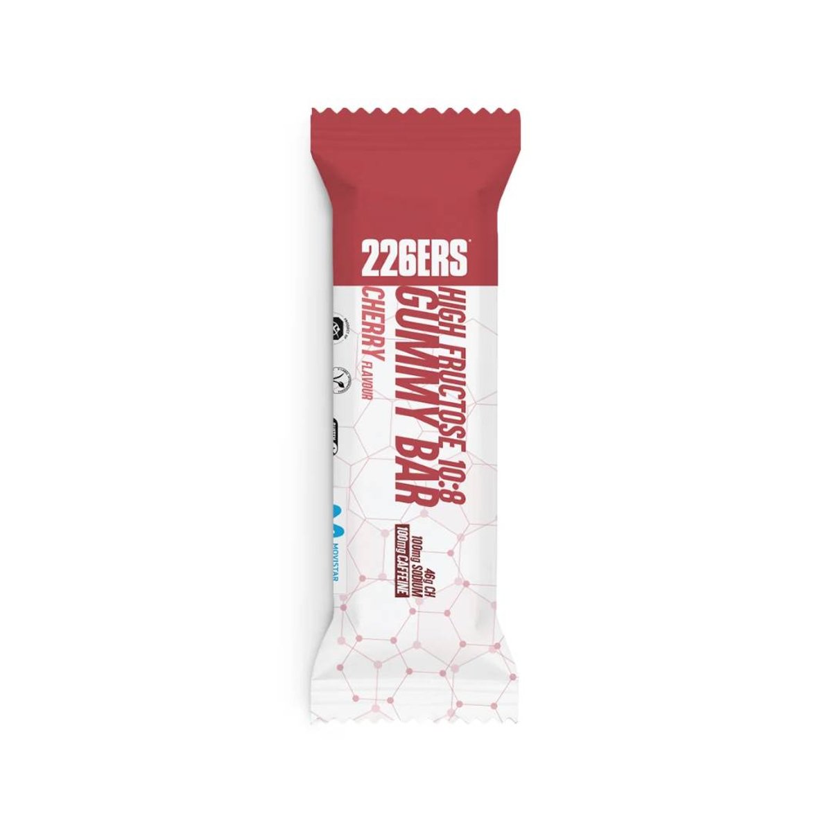 Barra Goma 226ERS High Fructose com Cafeína Cereja 46g CHO