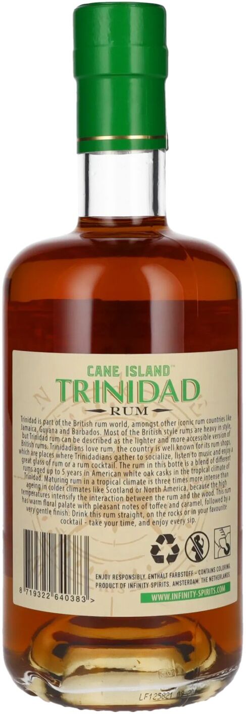 Cane Island Rum Cane Island TRINIDAD Single Island Blend Rum 40% Vol. 0,7l