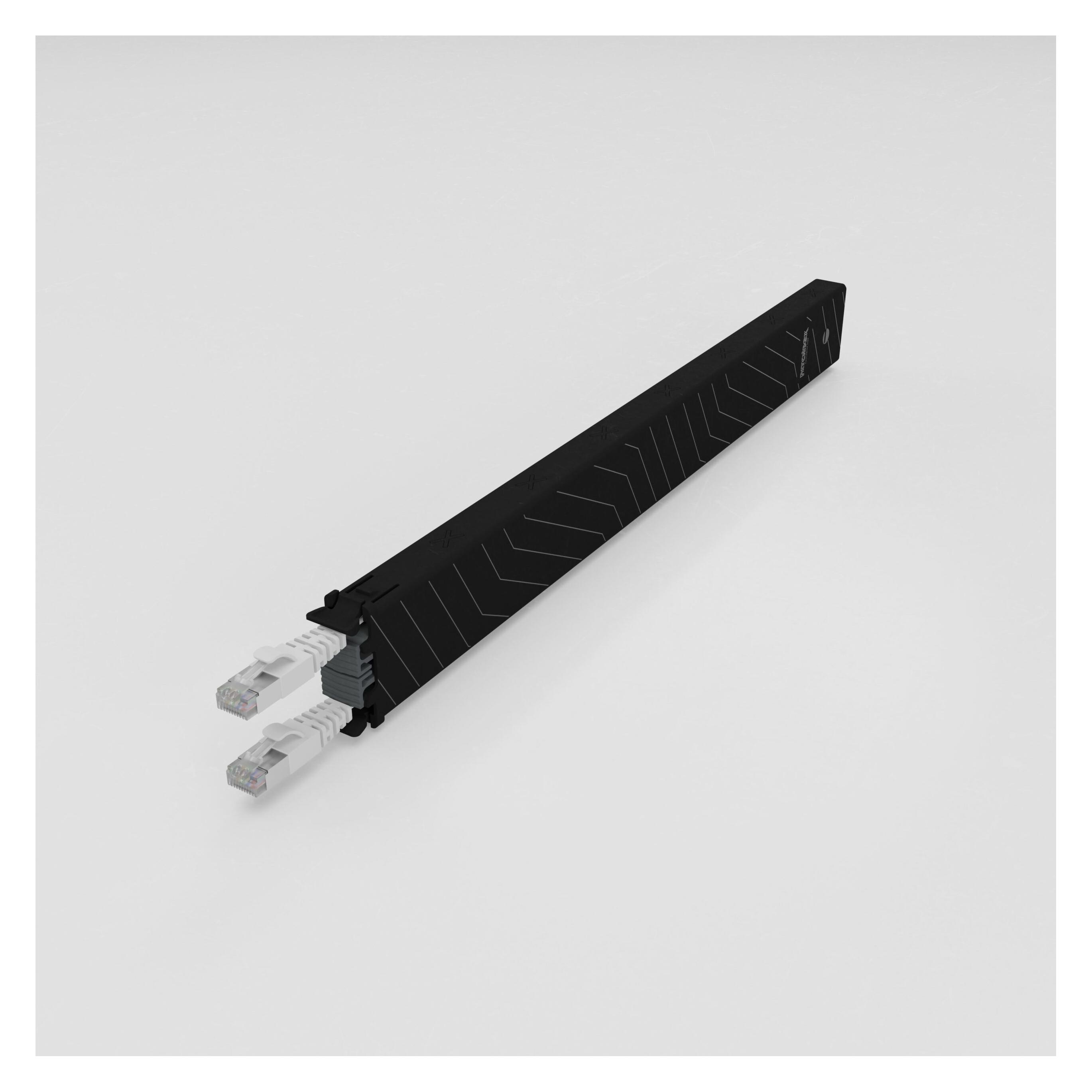 Patchbox one / Cassette / 8RU / Cat 6A, STP, 0.8 m, Grau (STP, U/FTP, CAT6a, 0.80 m) (CONEX8STPSL)