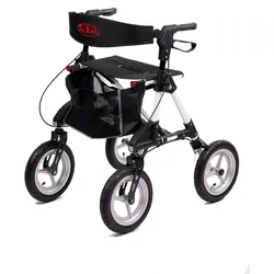 ANTAR Alu Outdoor Rollator AT51031 inkl. Gehstockhalter