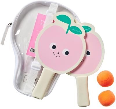 Sunnylife: Kids Velcro Beach Bats - Poppy the Peach - Outdoor Family Play