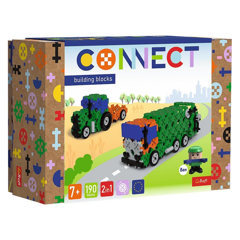 Trefl Klocki Connect - Śmieciarka / Traktor M (49697309)