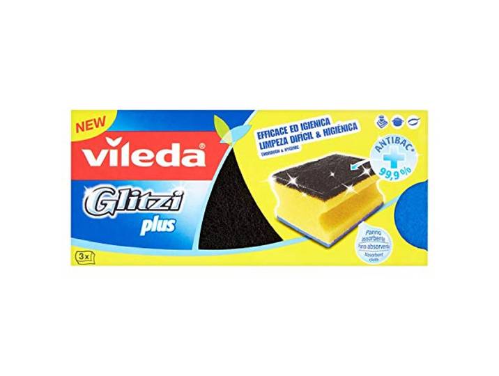 Vileda Glitzi Plus keukensponzen - 3 stuks