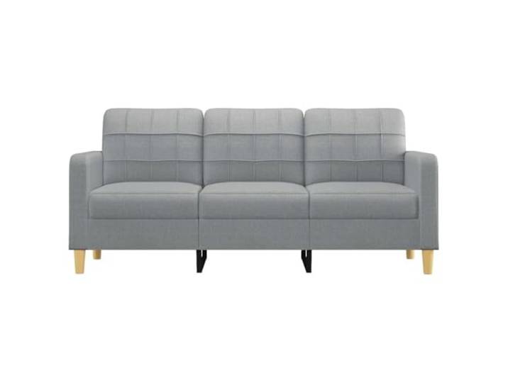 KTHLBRH 3-Sitzer-Sofa, hellgrau, 180 cm, aus Stoff Gestell aus robustem Metall, Polsterung aus Schaumstoff, Tiefe Sitzfläche 50 cm, modernes Design