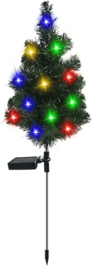 Inspire Picks Waterproof Solar Christmas Tree Lights Snowman Window Clings Outdoor Decor emitting Color: 1pcs
