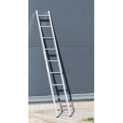 Alu-Leiter, einteilig ALVE EUROSTYL, 1x9 Sprosen, Länge 2,56 m
