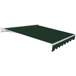 Wasabi - Außenrollmarkise 4x2,5 Grün Polyester – Halbkassette