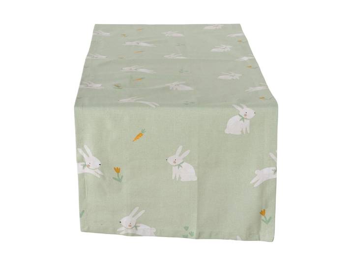 Tischläufer BOLTZE Cleo 140 x 40 cm , grün (mehrfarbig), B:40cm L:140cm, Polyester, Tischdecken, Tischläufer, Ostern-Tischläufer